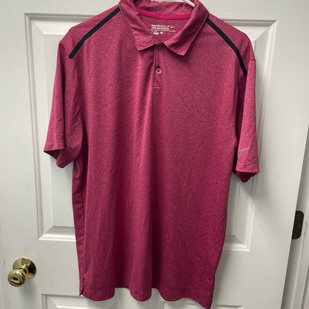 Nike Men's Maroon Polo Shirt